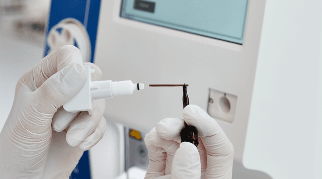 Sampling to complete blood count in about one minute